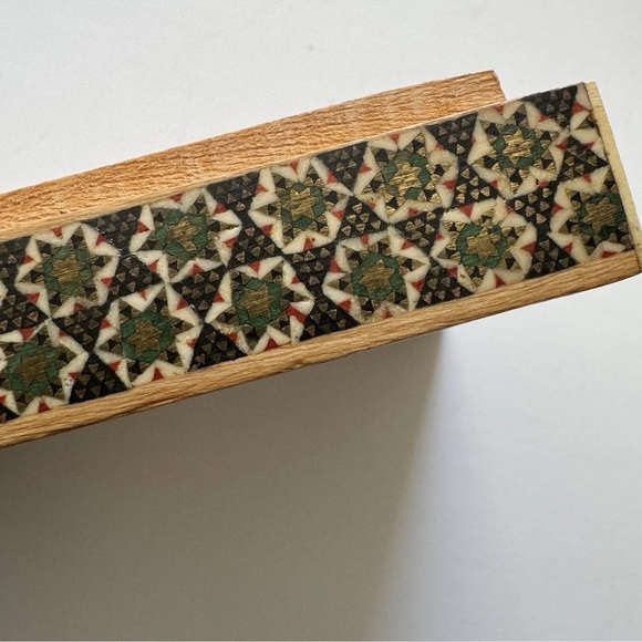 Vintage Persian Khatam Marquetry Polo Players Trinket Jewelry Box 6.5”x 4” - Picture 10 of 14
